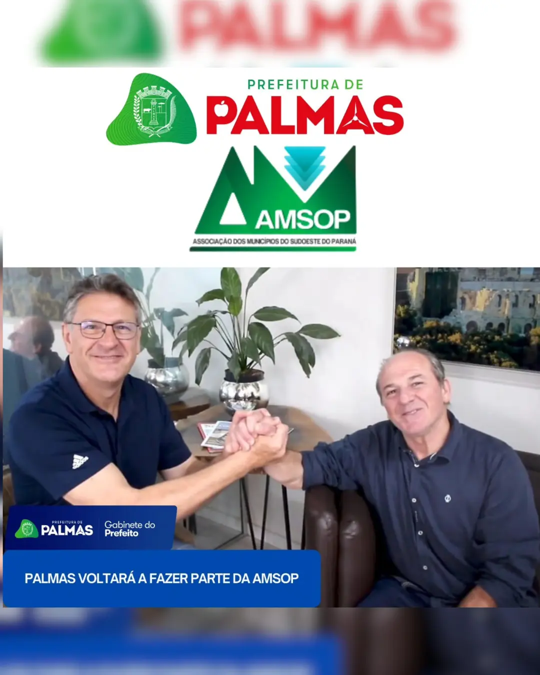 Palmas retorna à AMSOP e fortalece integração regional