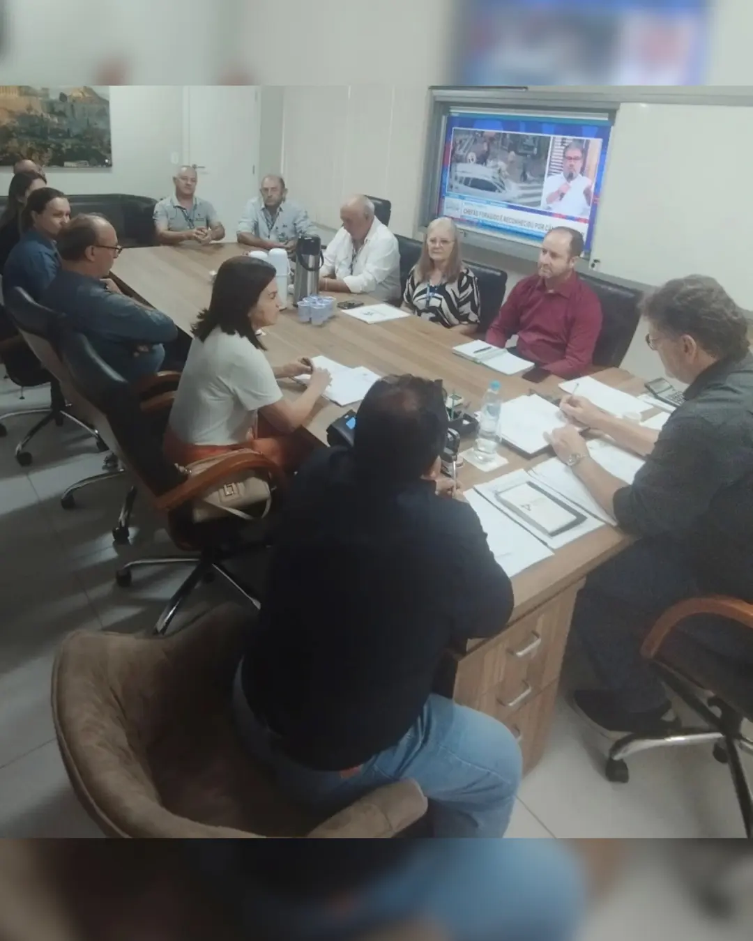 Prefeito Langaro se reuniu com representantes da Secretaria de Agricultura do PR, IDR e ADAPAR