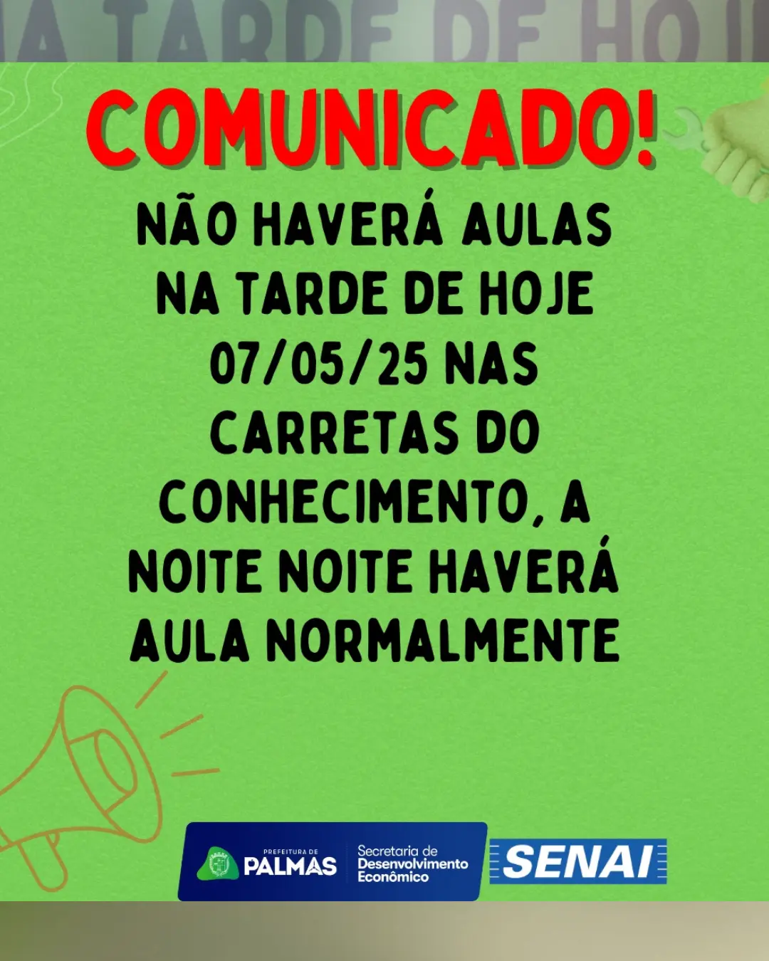 Comunidado importante