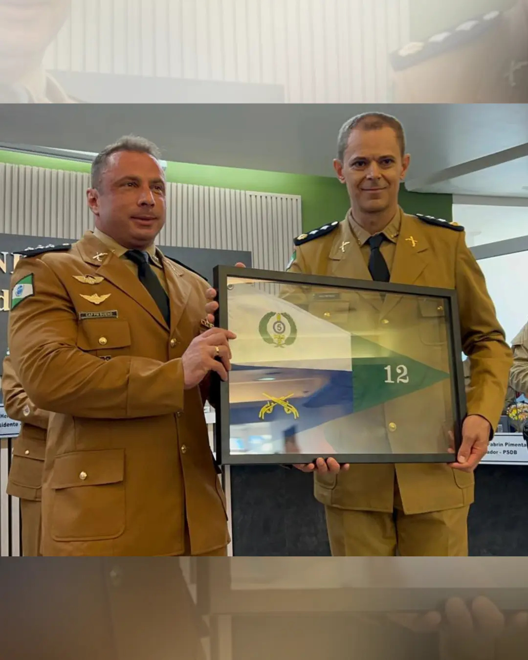 Em solenidade com a presença do comandante do 5º Comando Regional da PM, Major Rizzi assumiu a 12ª CIPM