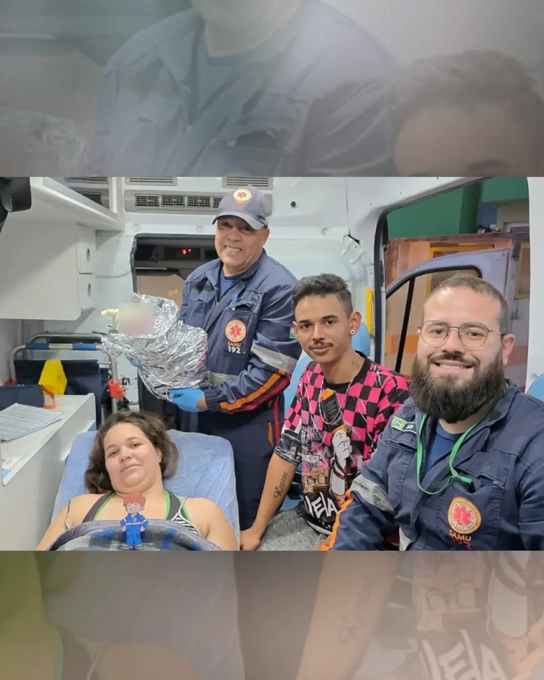 Parto emocionante é realizado em ambulância na Rodovia dos Minérios