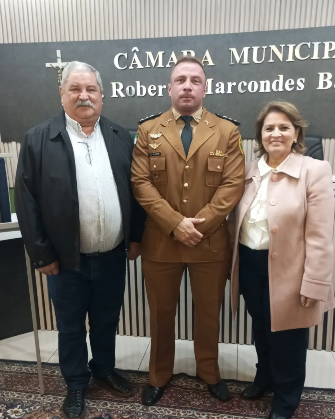 Prefeita de CDS participou da solenidade da troca de comando da PM