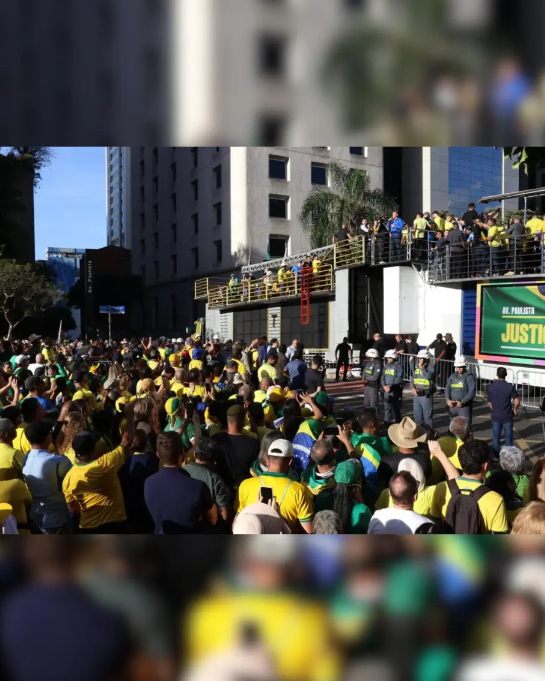 Bolsonaro cita bordão de Trump em inglês e fala sobre 2026 durante ato na avenida Paulista