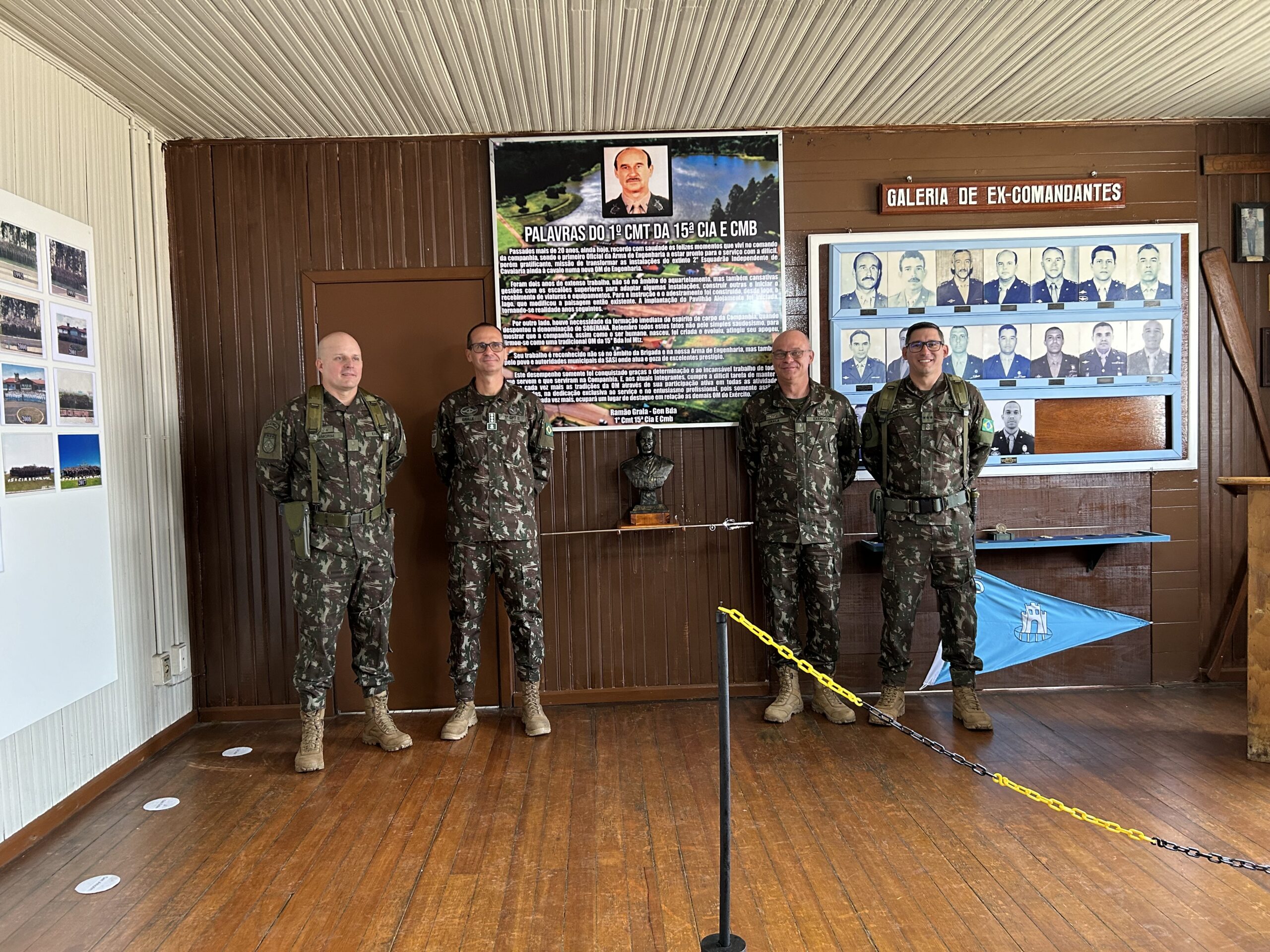 15ª Cia E Cmb Mec comemorou 42 anos com inúmeras homenagens e inauguração do busto do Patrono