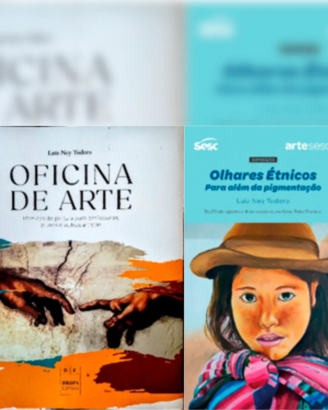 Artista palmense expõe pinturas no SESC de Pato Branco e lança livro