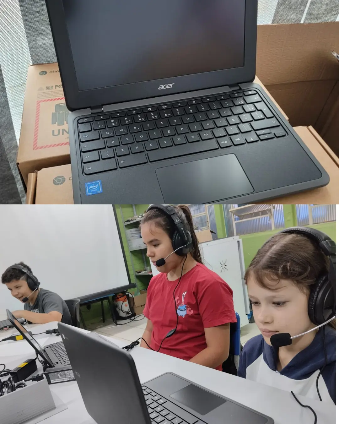 Escola domingosoarense recebe kit de informática