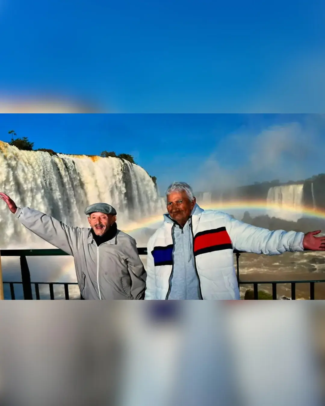 Aos 98 anos, idoso realiza sonho de conhecer as Cataratas do Iguaçu: 'Agradeceu a Deus com emoção'